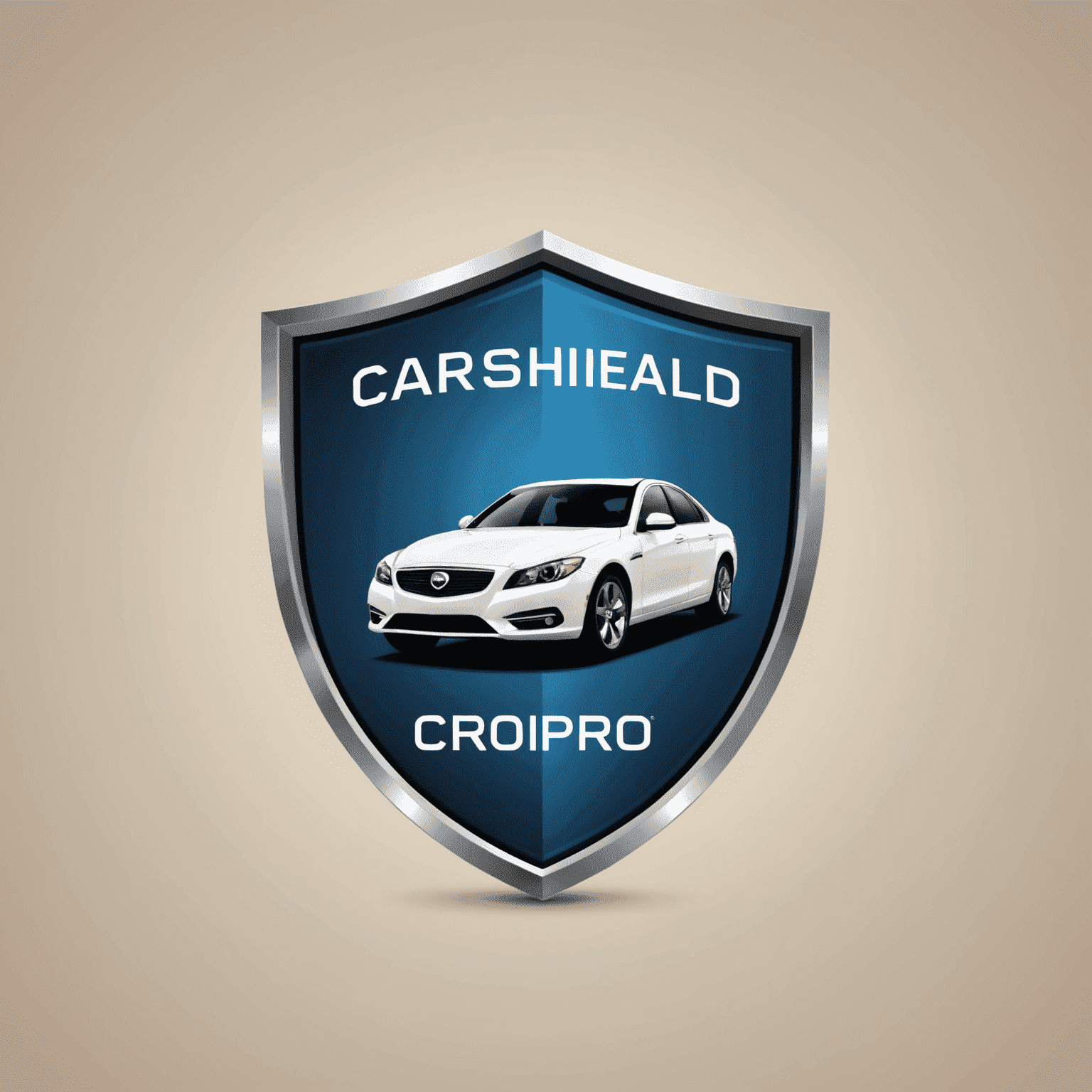 CarShieldPro logo met een schild en auto silhouet